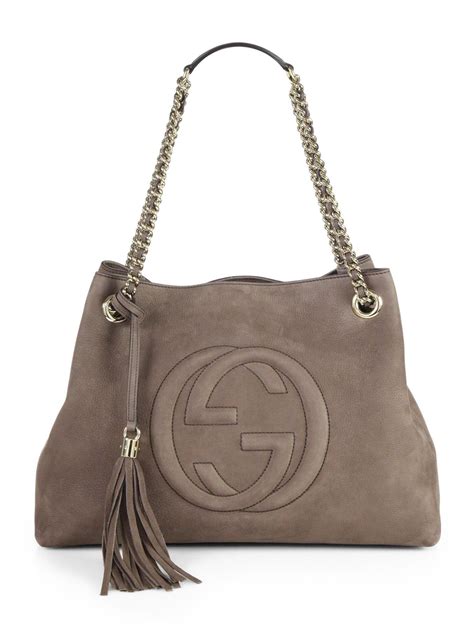 gucci grey bag|Gucci dark grey shoulder handbag.